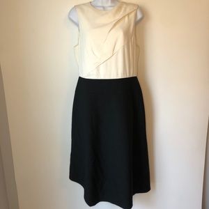 Narciso Rodriguez white black midi dress